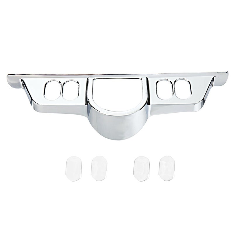 Rudyness Chrome Switch Dash Panel Accent Cover for Harley Touring 96-13 Electra Glide/Street Glide FLHX 06-13 - Image 1